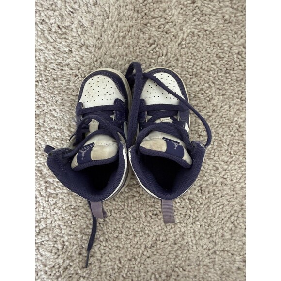 Nike Air Jordan 1 Mid Purple Blueberry baby Sneakers DQ8425 515 - SZ 5 C - Picture 6 of 6